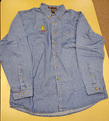 Nasson College Men's Denim Shirt